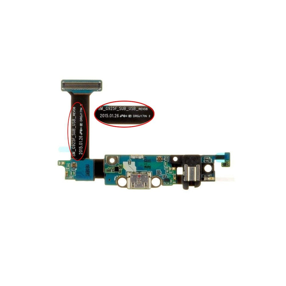 Charging Port Flex Cable For Samsung Galaxy S6 Edge G925F (Purple) Charging Port Flex Cable For Samsung Galaxy S6 Edge G925F (Purple)